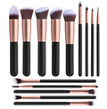 14pcs Wood Handle Makeup Brush Set